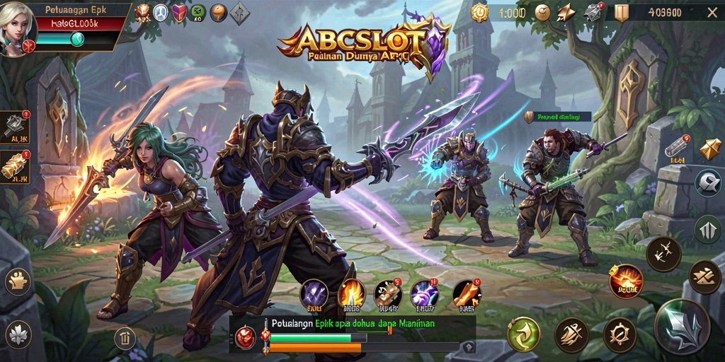 Tampilan gameplay epic dari ABCSLOT yang menegangkan.