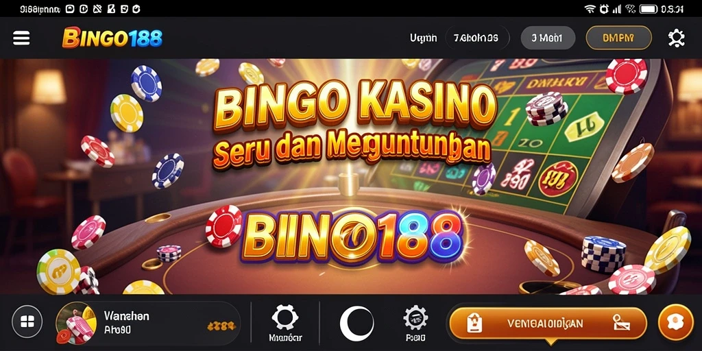 Screenshot gameplay BINGO188 menampilkan suasana kasino yang menyenangkan.