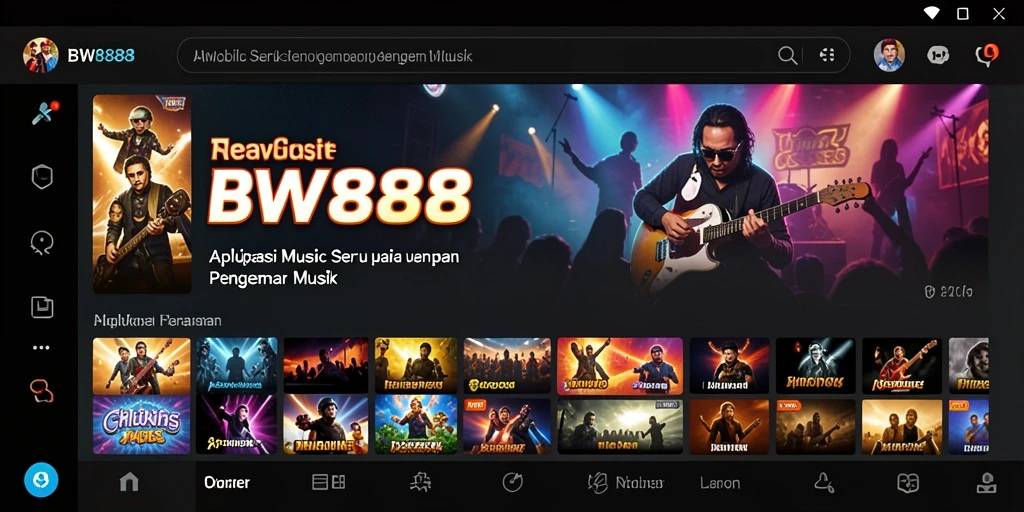 Screenshot BW888 menampilkan antarmuka pengguna yang menarik dan menghibur.