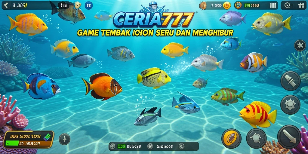 Tampilan gameplay CERIA777 yang penuh keseruan Tembak Ikan.