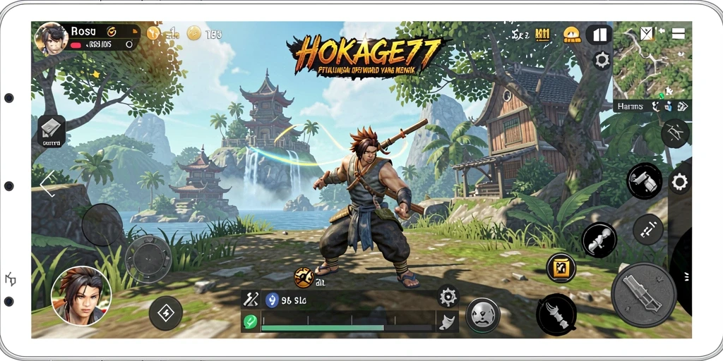 Tampilan menakjubkan dari gameplay HOKAGE77 yang seru.