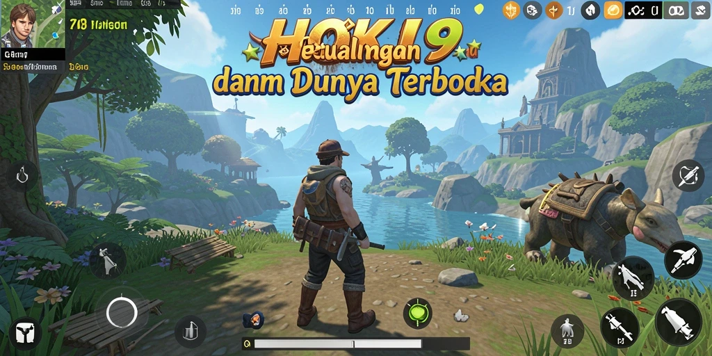 Tampilan gameplay menakjubkan dari HOKI9 dalam dunia terbuka.