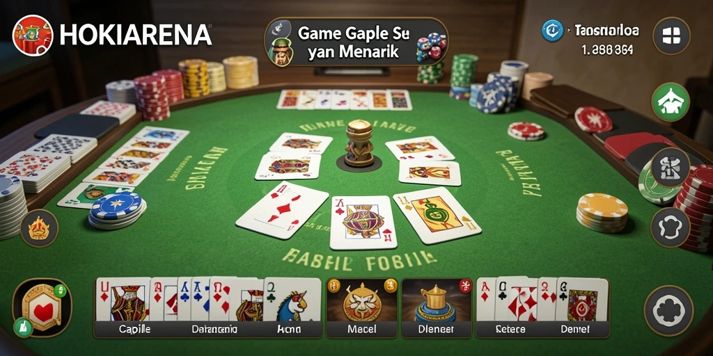Screenshot gameplay HOKIARENA yang menarik dan seru.