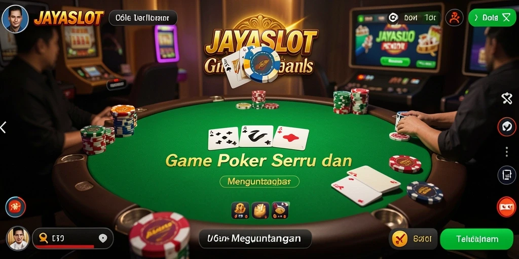 Screenshot tampilan permainan Poker yang seru di JAYASLOT.