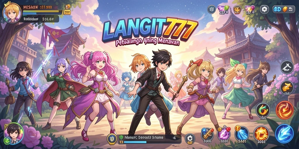 Screenshot LANGIT777 menampilkan aksi seru dalam dunia Anime.