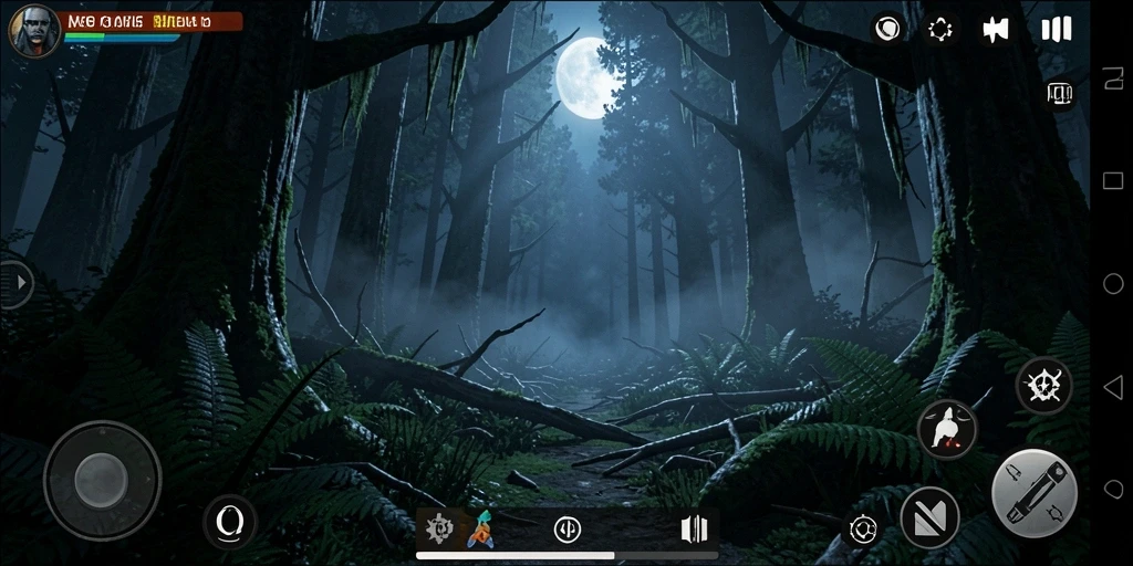 Tampilan gameplay MPO76 yang mencekam dengan suasana menyeramkan.