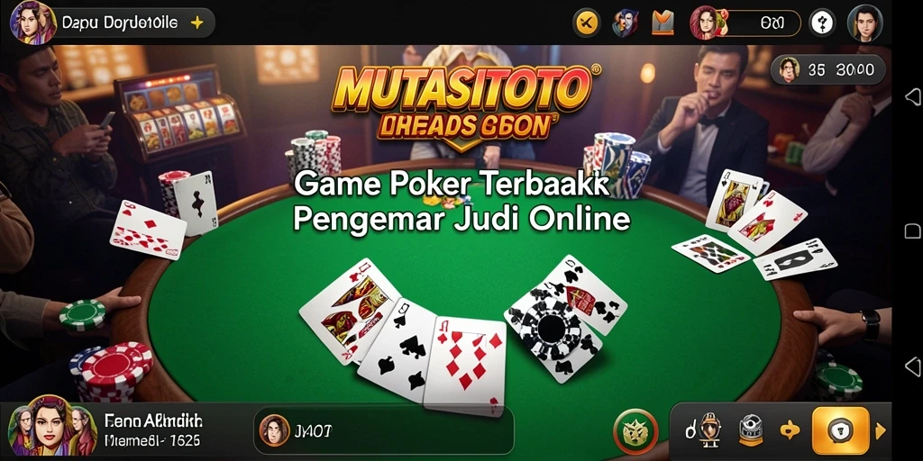 Screenshot utama MUTASITOTO menampilkan keseruan permainan Poker.
