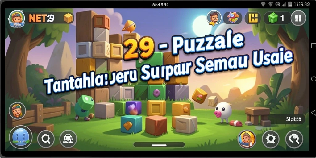 Gameplay seru NET29 dalam menyelesaikan puzzle yang menantang.