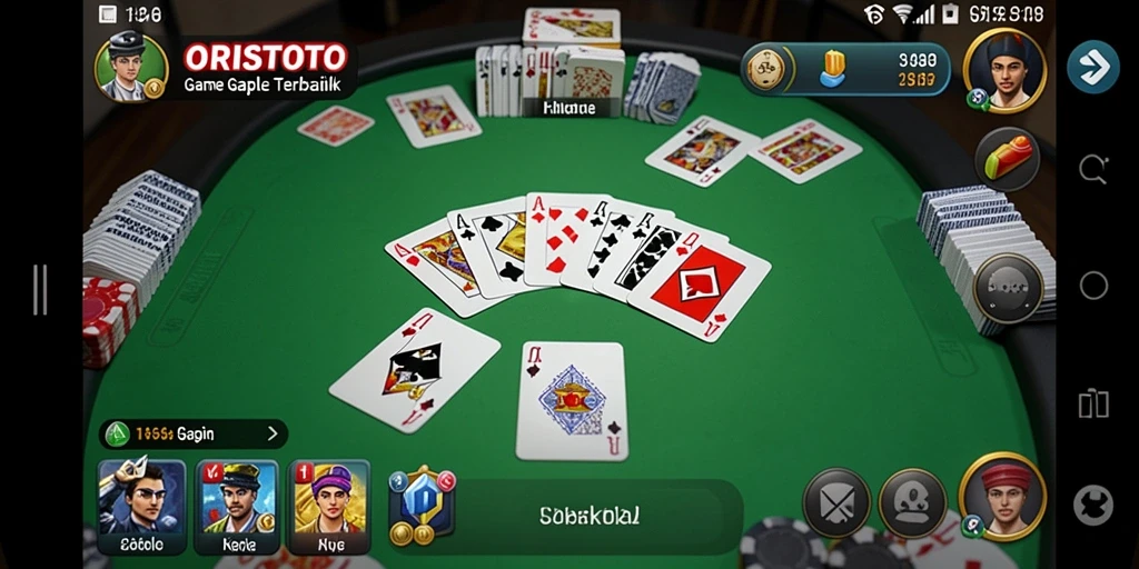 Tampilan gameplay Gaple yang menawan dan interaktif.