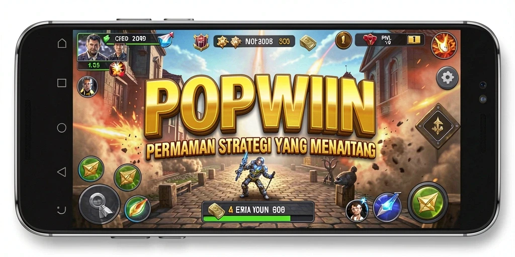 Menampilkan aksi gameplay seru di dunia strategi.