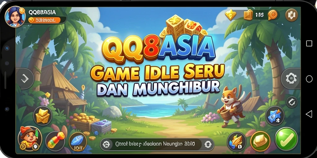 Tangkapan layar gameplay <strong>QQ88ASIA</strong> menampilkan aksi karakter dalam mengumpulkan sumber daya.
