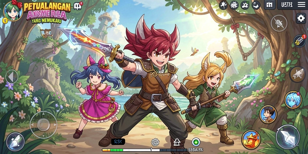 Tampilan epik dari gameplay UH77 yang penuh aksi.