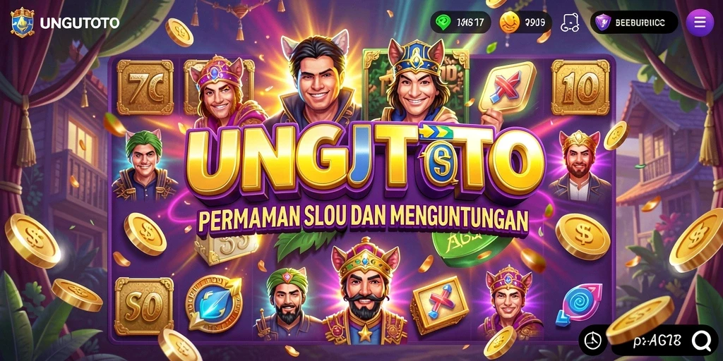 Tampilan gameplay UNGUTOTO yang menarik dan penuh warna.