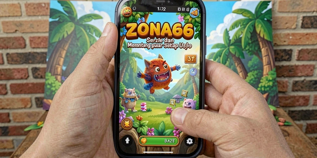 Gameplay ZONA66 menampilkan berbagai tantangan puzzle yang seru.