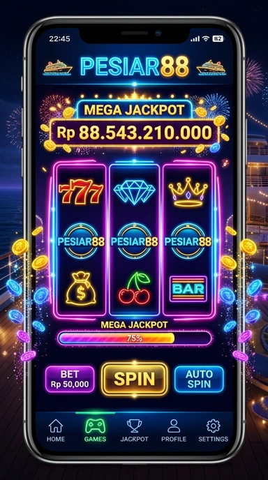 Tampilan awal aplikasi pesiar88 yang memudahkan navigasi.